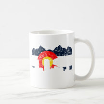 Denver Colorado Flag Coffee Mug