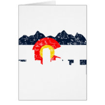 Denver Colorado Flag Greeting Card