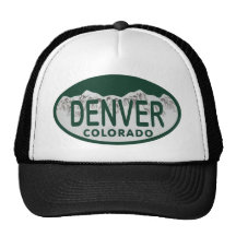 Denver License oval Mesh Hats