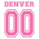 DENVER PINK DOUBLE ZERO t-shirts