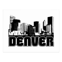 Denver Skyline Post Cards