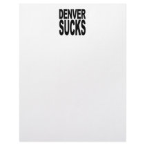Denver Sucks Letterhead Design
