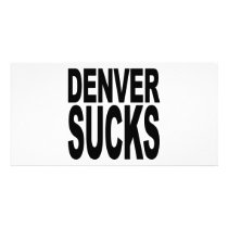 Denver Sucks photo cards by MyShirtSucks Denver Sucks photo cards