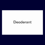 Deoderant Label/ stickers