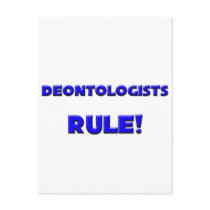 Deontologists Rule! postcards by professions Deontologists Rule! postcards