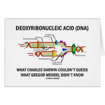 Deoxyribonucelic Acid (DNA) Mendel Darwin Card