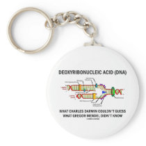 Deoxyribonucelic Acid (DNA) Mendel Darwin Key Chains