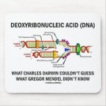 Deoxyribonucelic Acid (DNA) Mendel Darwin Mousepad