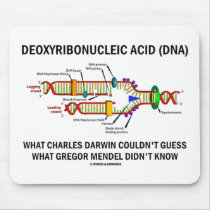 Deoxyribonucelic Acid (DNA) Mendel Darwin Mousepad