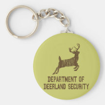 Department of Deerland Security Keychains