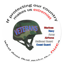 Department of Homland Senility Round Stickers