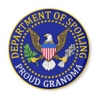 Department of Spoiling - Proud Grandma Round Magnet