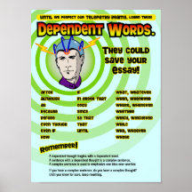 Dependent Words Print