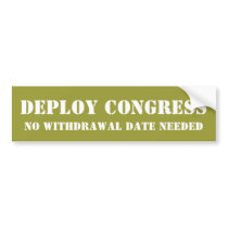 DEPLOY CONGRESS BUMPER STICKERS