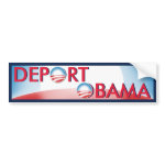 Deport Obama bumpersticker