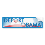 Deport Obama bumpersticker