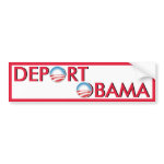 Deport Obama bumpersticker