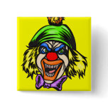 Depraved Evil Clown Pinback Button