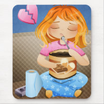 Depressed Girl Mousepad