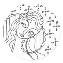 Depressed stickers