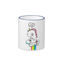 Depressed Unicorn Mug by Emi Boz mugs