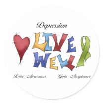 Depression Awareness stickers