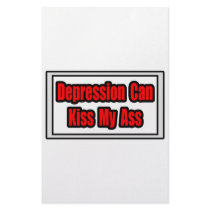 Depression Can Kiss My Ass stationery