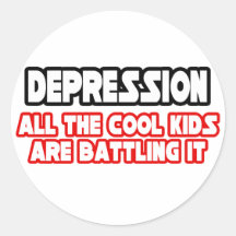 Depression...Cool Kids Stickers