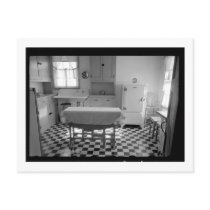 Depression-Era Farm Kitchen Postcard