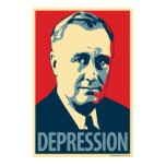 Depression (FDR): Obama parody poster
