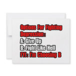 Depression Fighting Options Personalized Invitations