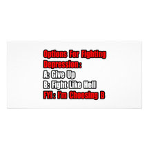 Depression Fighting Options Picture Card