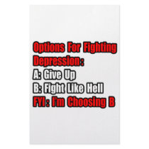 Depression Fighting Options stationery