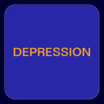 Depression Medical Chart Labels stickers