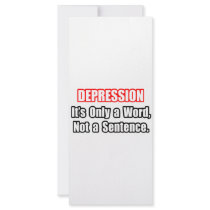 Depression...Not a Sentence rack cards by Depression_Shirts Depression...Not a Sentence rack cards