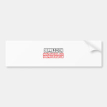 Depression...Not Cool Bumper Stickers