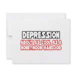 Depression...Not Cool Custom Announcements