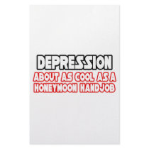 Depression...Not Cool stationery