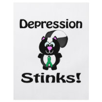 Depression Stinks Skunk Awareness Design Personalized Flyer