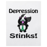 Depression Stinks Skunk Awareness Design flyers