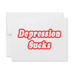 Depression Sucks Personalized Announcement
