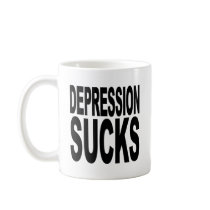 Depression Sucks mugs