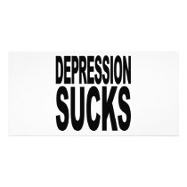 Depression Sucks photo cards