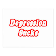 Depression Sucks Post Cards