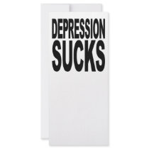 Depression Sucks rack cards by MyShirtSucks Depression Sucks rack cards