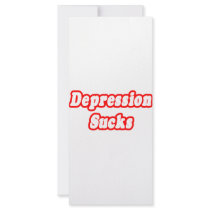 Depression Sucks rack cards by Depression_Shirts Depression Sucks rack cards