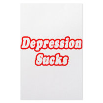 Depression Sucks stationery