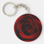 Depth of love red rose keychain