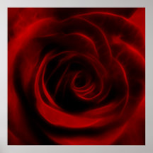 Depth of love red Rose Posters