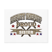 Deputy Sheriff Proud Sister Post Card